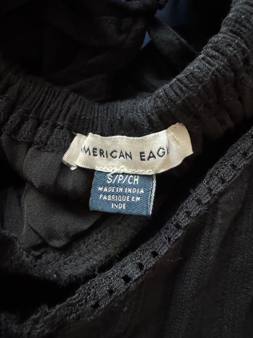 NWOT AE V-Neck Lace Tiered Maxi Dress - Picture 4 of 7